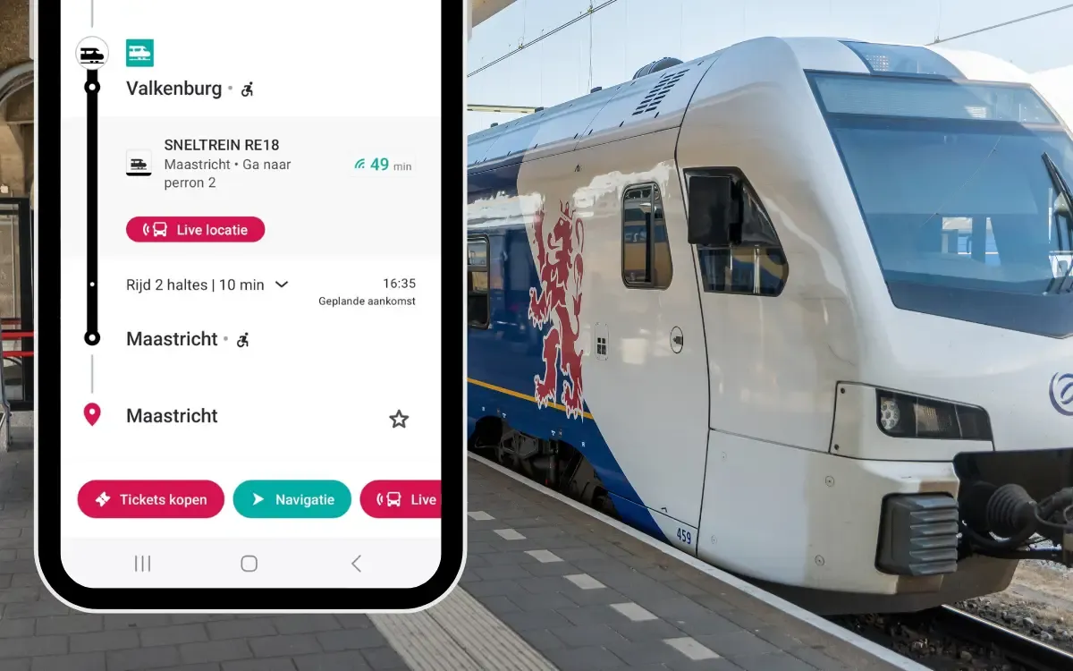 Zo koop je een OV-ticket Zo koop je een OV-ticket voor je reis van Valkenburg naar Maastricht.